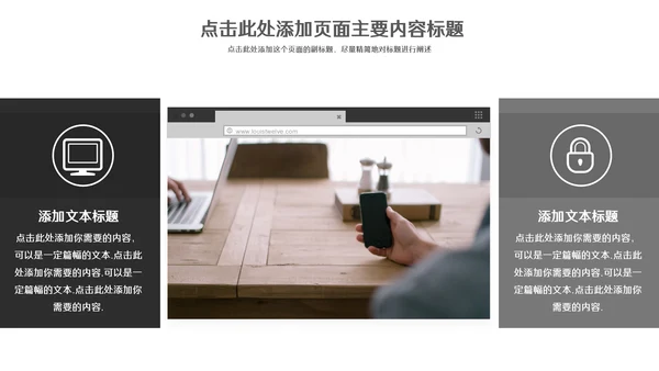 简约美式商务模板通用PPT模板