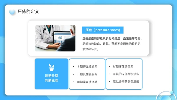 蓝色水彩简约微粒体护理小讲课企业培训PPT护理查房