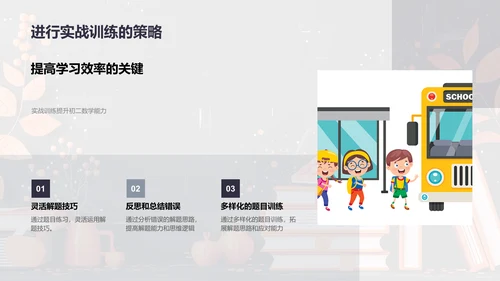 初二数学解题技巧PPT模板