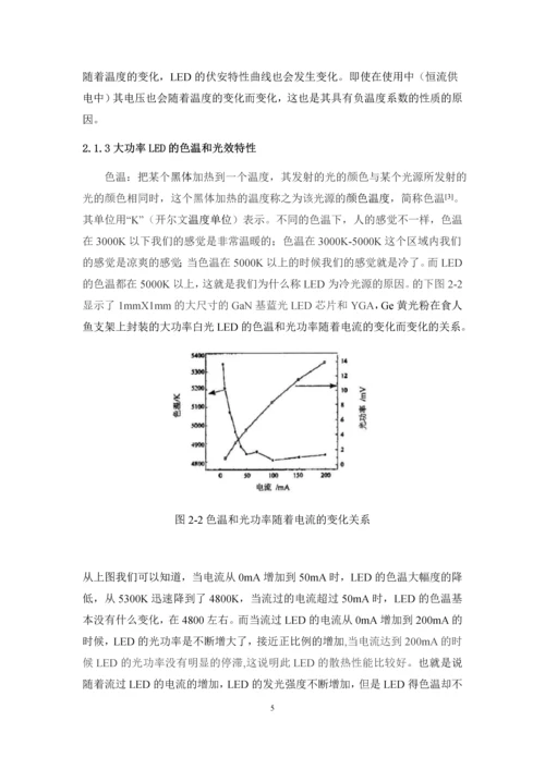 毕业设计(论文)-大功率LED光源的驱动电源设计.docx