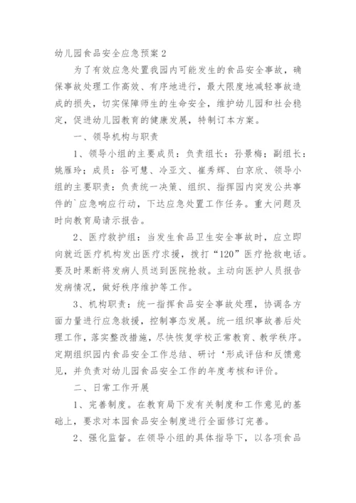 幼儿园食品安全应急预案.docx