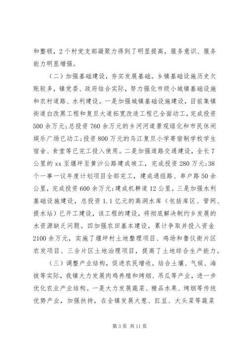 乡镇某年工作总结及某年工作计划.docx