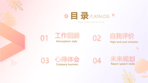 粉色唯美护士长述职报告动态PPT