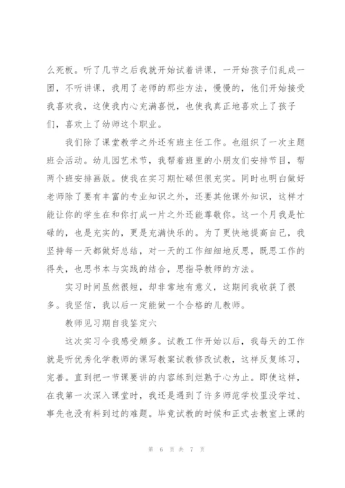 教师见习期自我鉴定6篇.docx