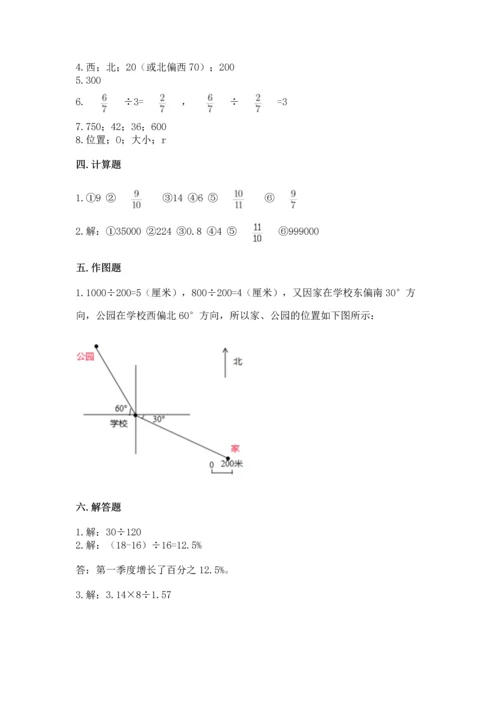 小学数学六年级上册期末考试卷附完整答案【全优】.docx