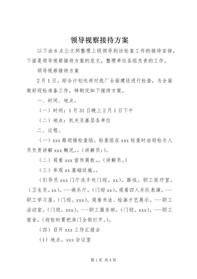 领导视察接待方案.docx