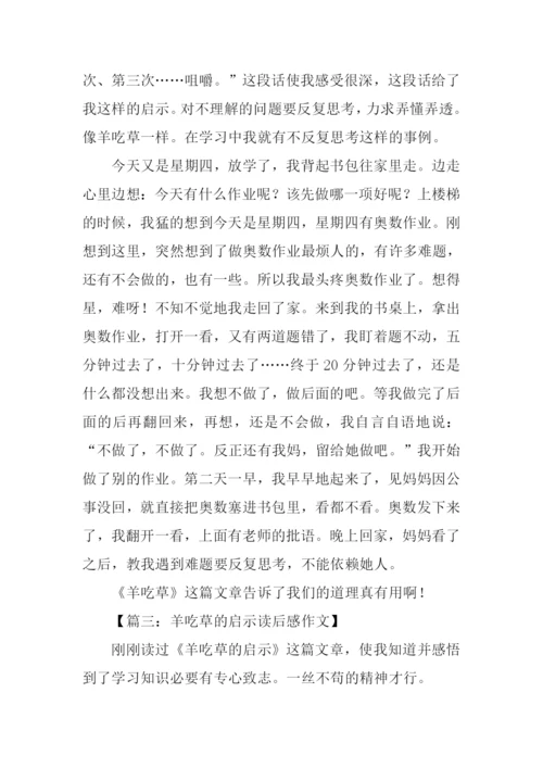 羊吃草的启示读后感.docx