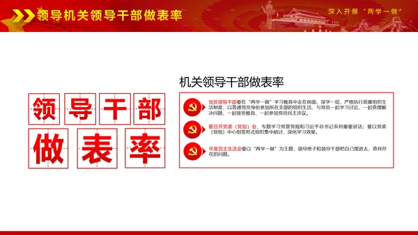 党政稳重大气两学一做动态PPT