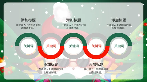 卡通手绘圣诞节PPT模板