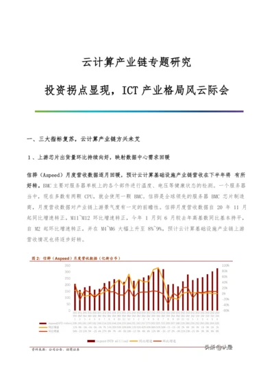 云计算产业链专题研究-投资拐点显现-ICT产业格局风云际会.docx