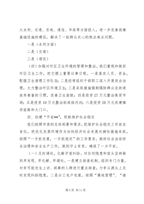 乡镇政府工作总结.docx