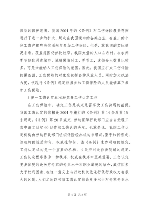 工伤保险制度对策的思索.docx