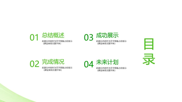 绿色时尚医药代表工作汇报动态PPT