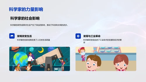 科学历史探究PPT模板
