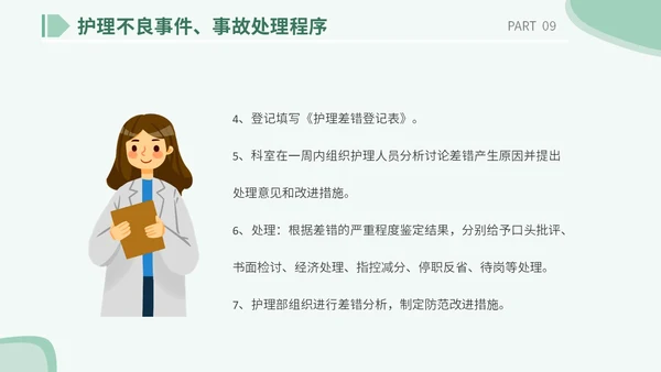 医疗医院学校医生护士插画风手术安全核查制度培训课模板护理安全管理