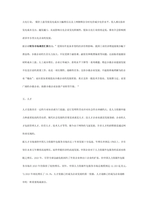 各行业市场调查报告综合.docx