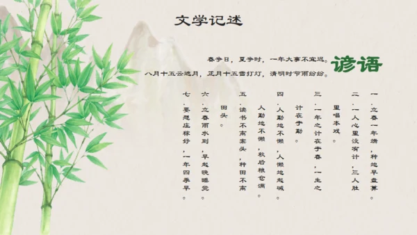 中国风立春通用PPT模板
