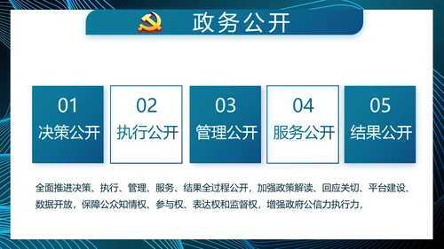蓝色大气党建党风廉政建设动态PPT