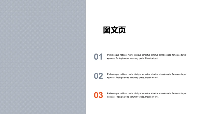 扁平PPT图文页