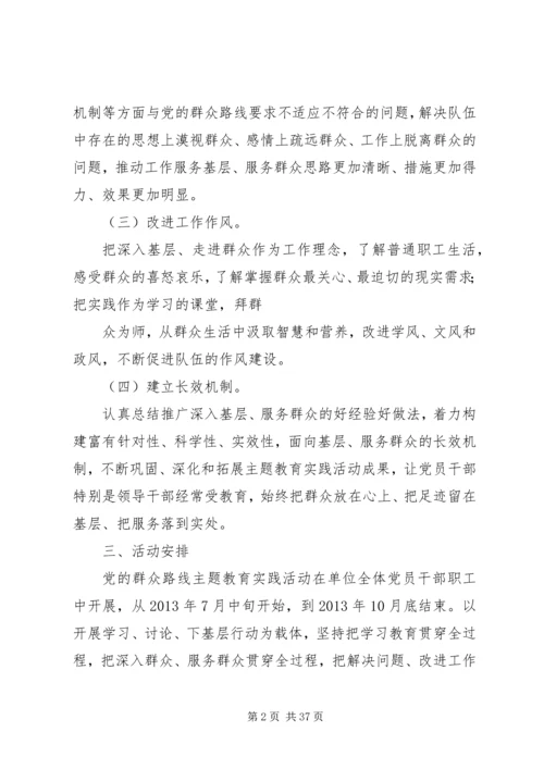 开展党的群众路线教育实践活动实施细则.docx