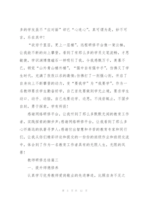教师研修总结5篇.docx