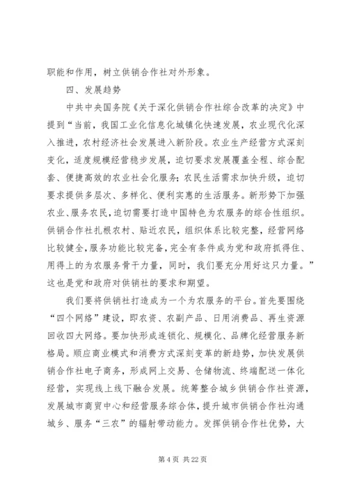 基层供销社调研报告.docx