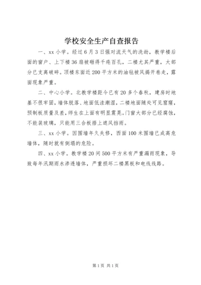 学校安全生产自查报告.docx