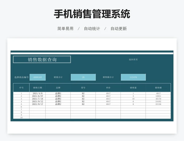 手机销售管理系统