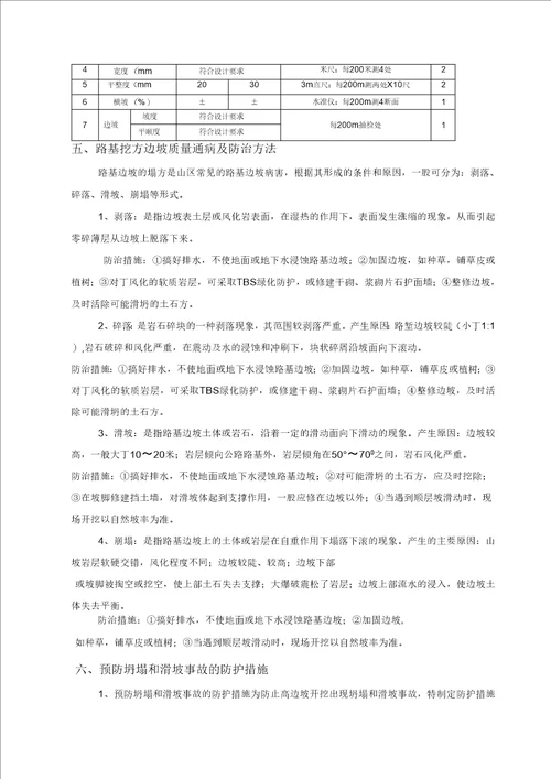 路基石方破碎开挖专项施工方案