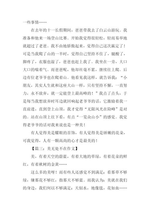 美无处不在作文600字.docx