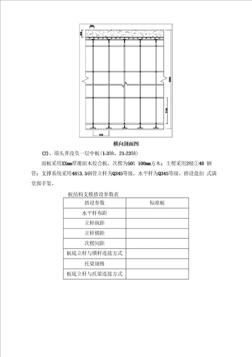 支模架技术交底