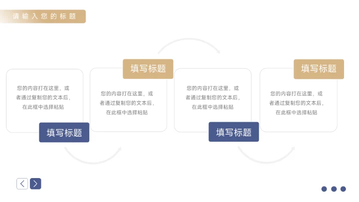 蓝金商务风实用主义短视频运营PPT模板