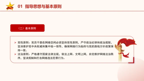 2024年关于规范党员干部网络行为的意见全文学习PPT