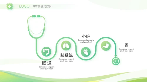 绿色清新大气医药公司宣传介绍PPT