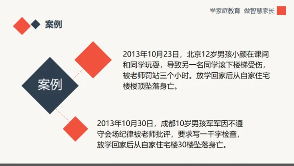 学家庭教育做智慧家长通用PPT模板