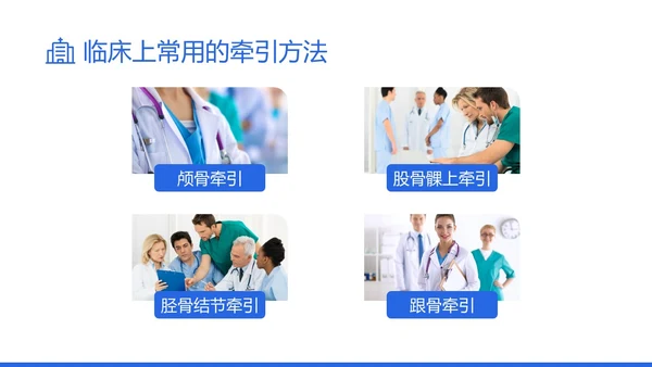 蓝色实拍风骨牵引病人护理知识培训PPT课件