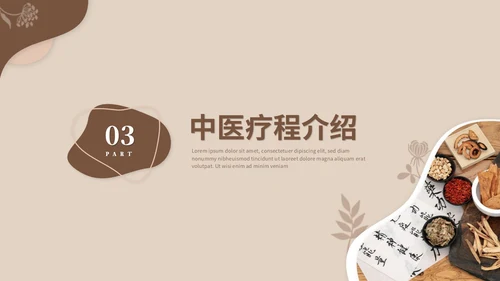 复古风中医养生艾灸中药中医护理培训PPT模板