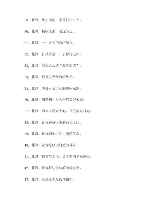 北海新标语