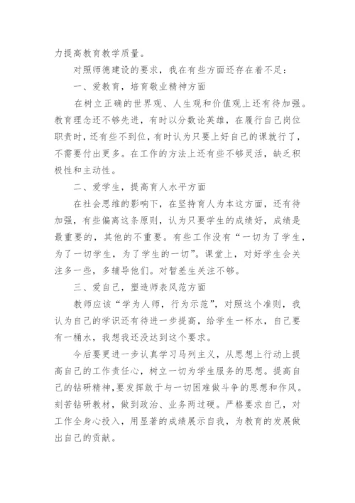 师德自我表现自我评价.docx