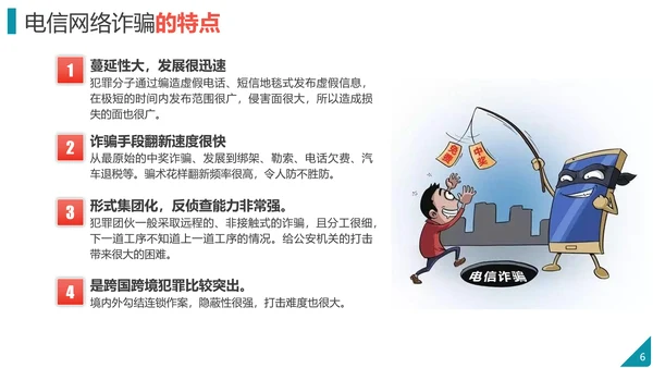 防范电信网络诈骗PPT模板