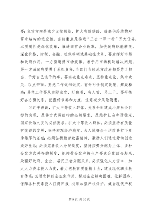 学习供给侧改革心得体会科学认识供给侧结构性改革打好改革深水区攻坚战[5篇范例] (5).docx