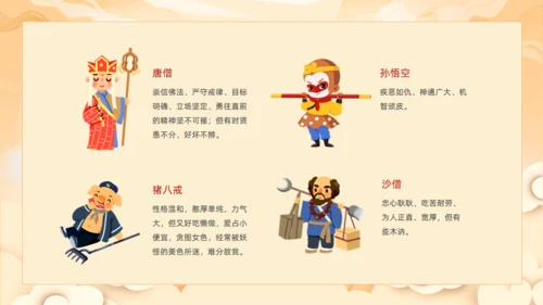 西游记读书分享班会通用PPT模板课件