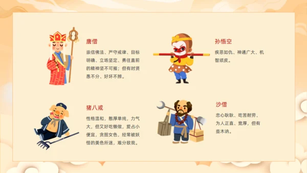 西游记读书分享班会通用PPT模板课件
