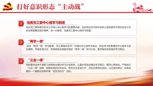 社区意识形态报告PPT党课课件