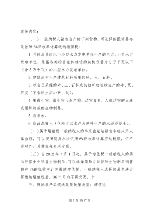 促进农业发展的税收优惠政策 (4).docx