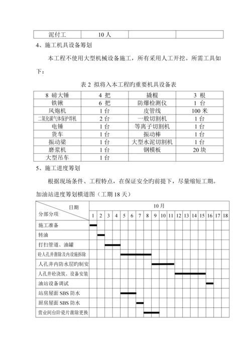 加油站拆除综合施工专题方案.docx