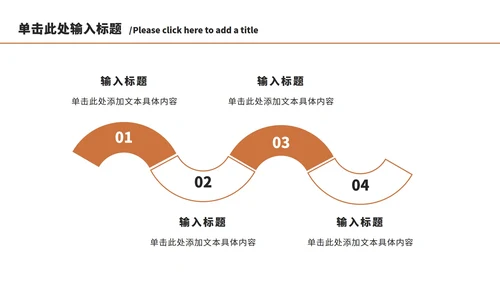 橘色工作汇报总结ppt模板
