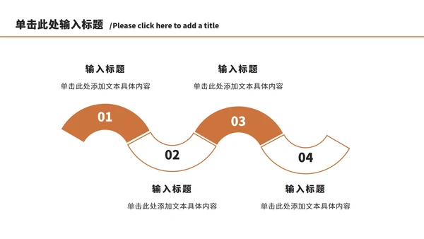 橘色工作汇报总结ppt模板