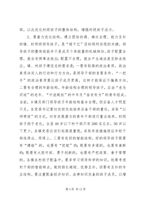 县委书记组织工作会议上的讲话.docx