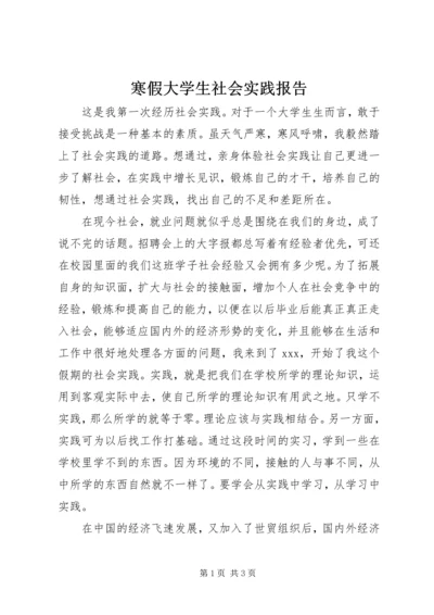 寒假大学生社会实践报告.docx